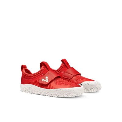 Vivobarefoot Toddlers's Primus Sport II School Shoes - Red USA [EUH931625]